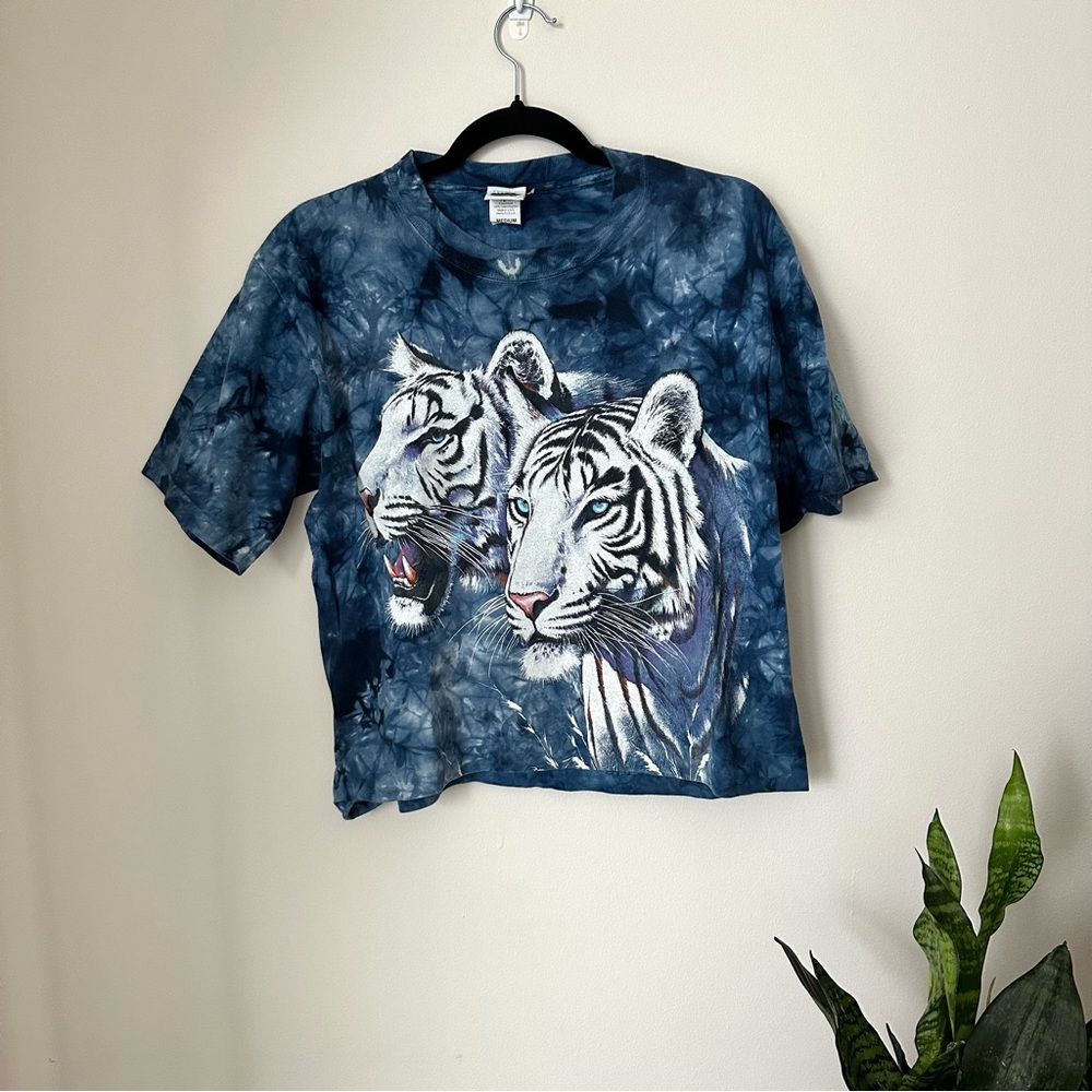 Rainforest Cafe Vintage White Tiger TieDye Tee